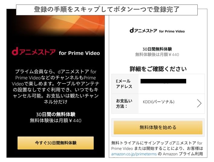 dアニメストア for prime video_登録