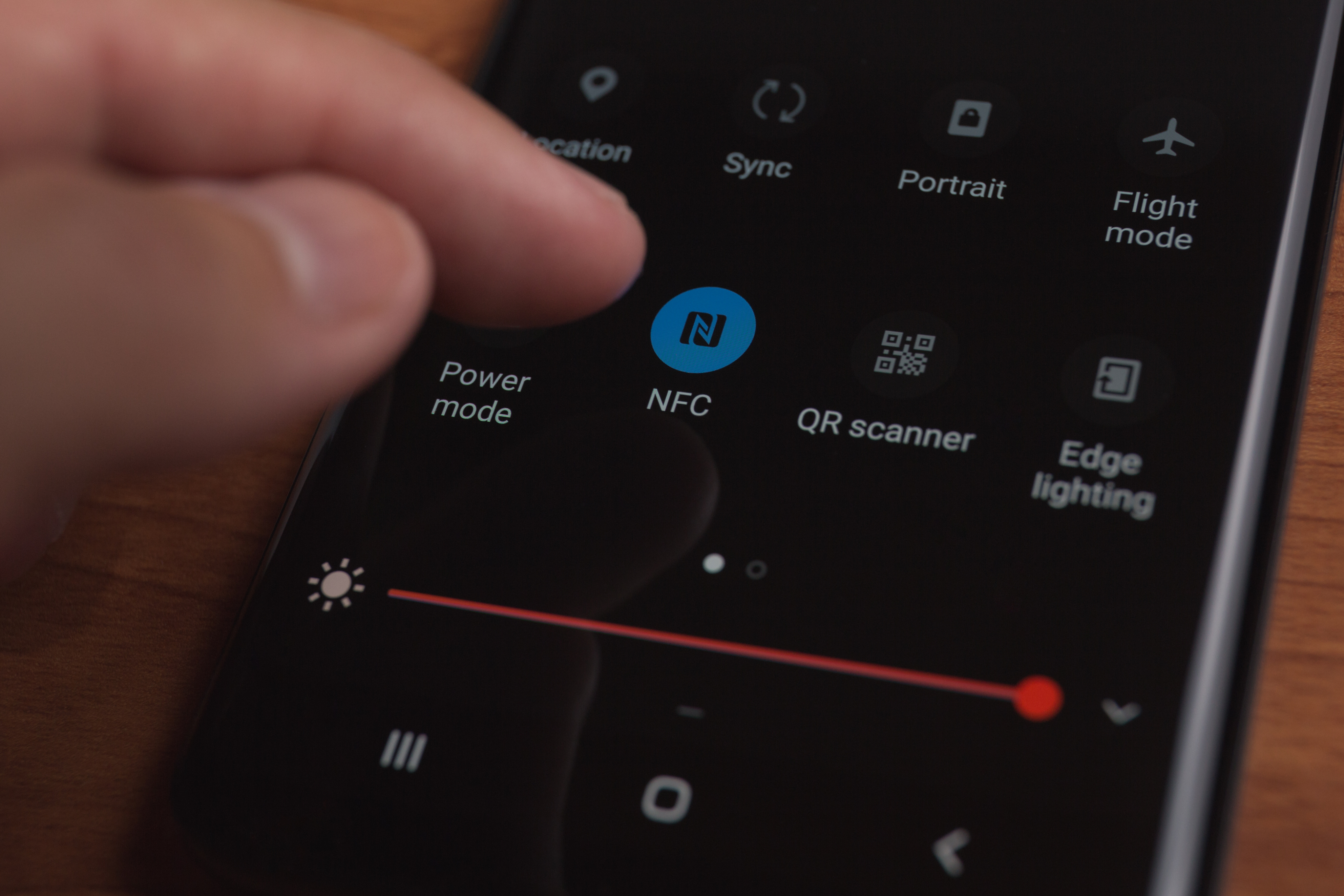 NFCに対応したスマートフォン